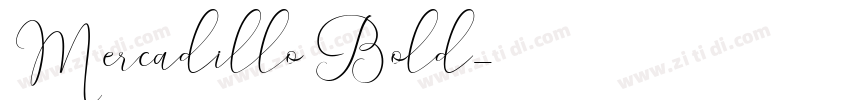 Mercadillo Bold字体转换